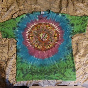 Vintage Liquid Blue Grateful Dead Tie Dye 2XL